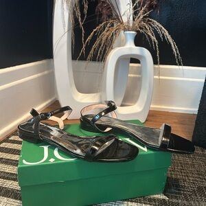 J. Crew Glossy Black Women's Sandals